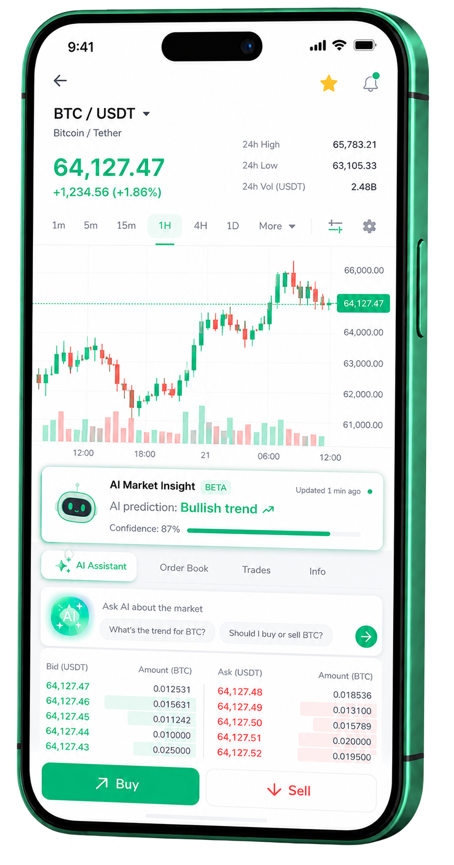 Application mobile de trading Stake Lexipro Cap fonctionnant sur un smartphone